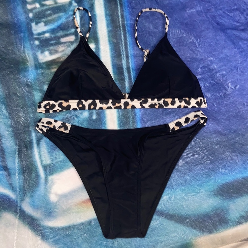 Cheetah Bathing suit top and bottom
